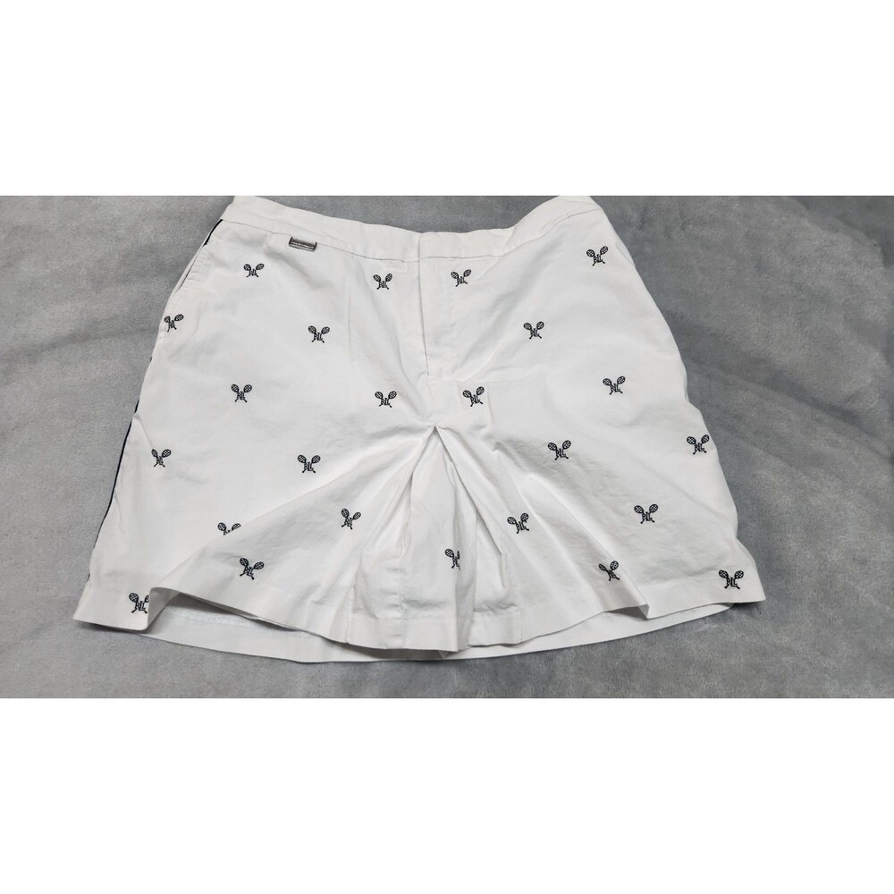Lauren‎ Active Ralph Lauren Women's 6 White Tennis Logo Shorts